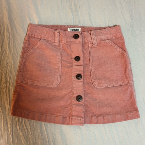 OshKosh B'gosh Dresses & Skirts - OshKosh B'gosh Coral‎ Button-Front Mini Skirt Size 5
